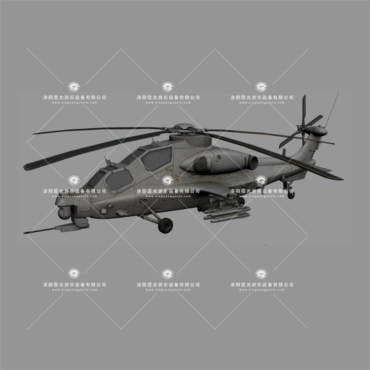 石阡武装直升机3D模型